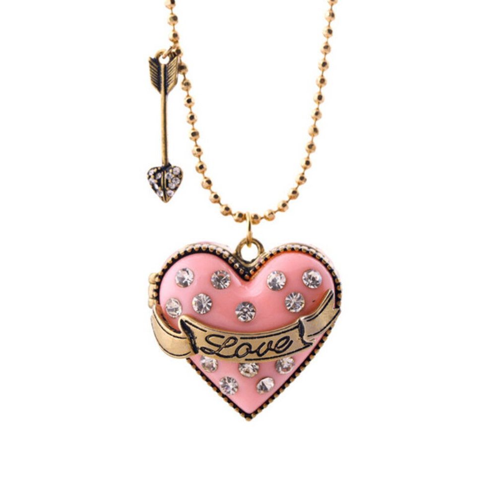 Betsey Johnson Pink Heart Locket